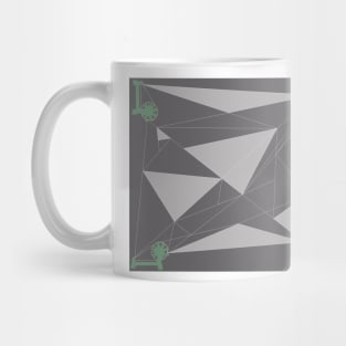 Gandhi Spinning Wheel Geometric Abstract Mug